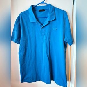 PRADA Men's Blue Polo XXL
